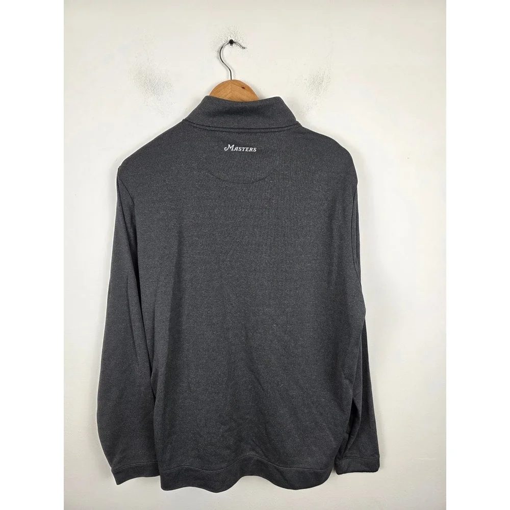 Masters Tech Mens Large Gray Heather Pima Cotton Quarter Zip Pullover MT7315-006